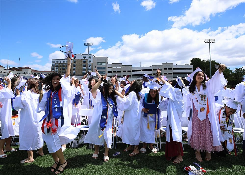 STEAM High School students celebrate graduating at Hinchliffe Stadium